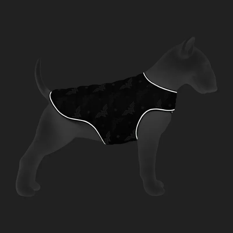Курточка-накидка для собак «Диво-жінка фіолет», XL WAUDOG Clothes Dog Cape Jacket Wonder Woman Violet