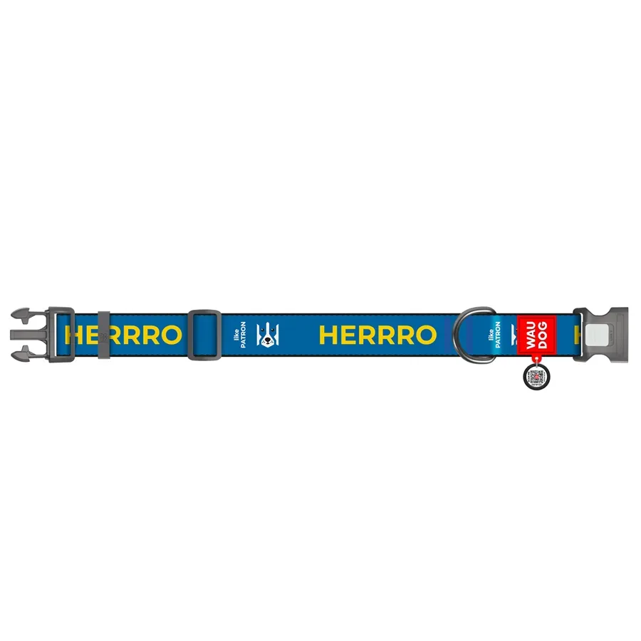 Нашийник для собак нейлоновий «Патрон», XXL WAUDOG Nylon Collar Patron
