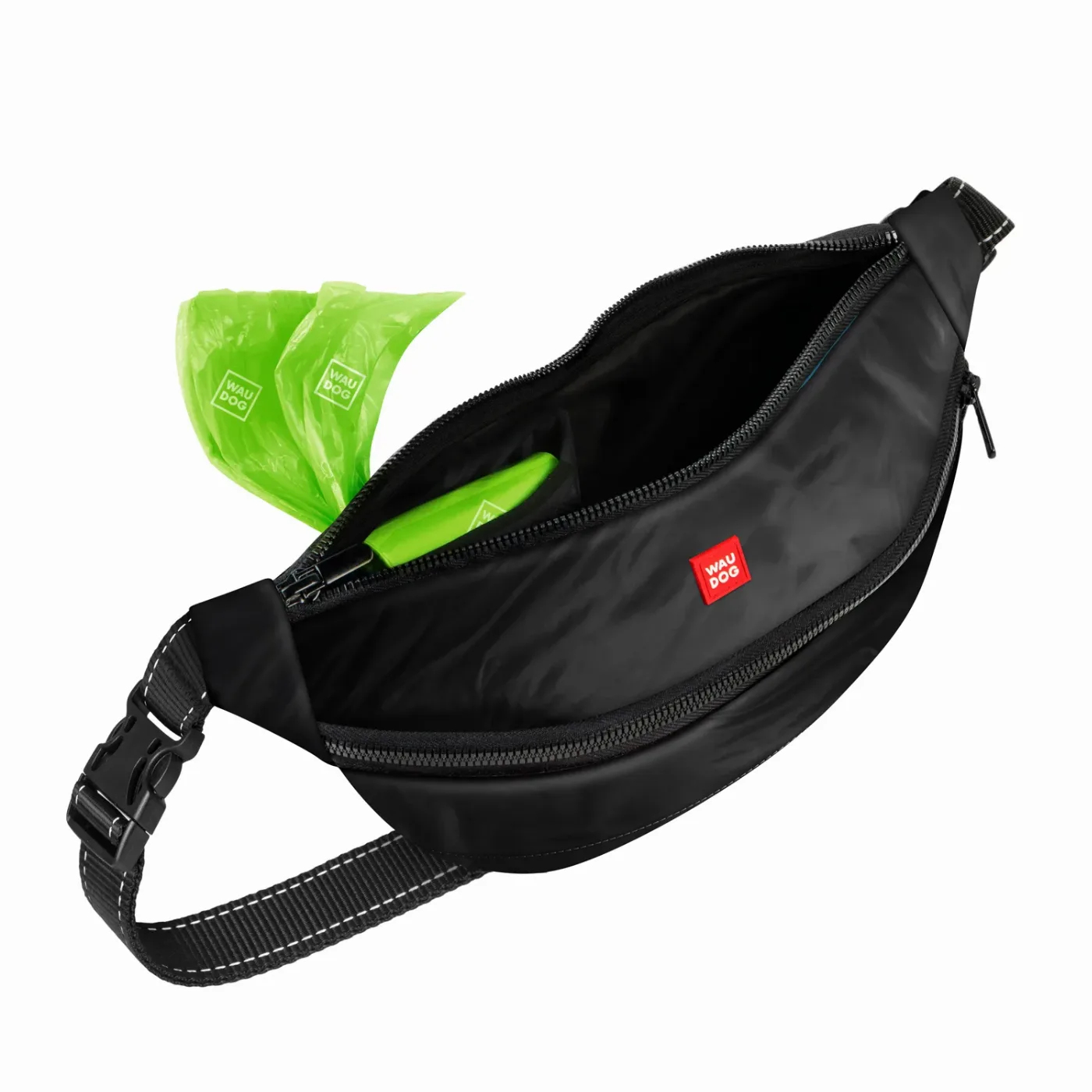 Поясна сумка-бананка, розмір 33*17*10 см, чорний WAUDOG Family Waist Bag