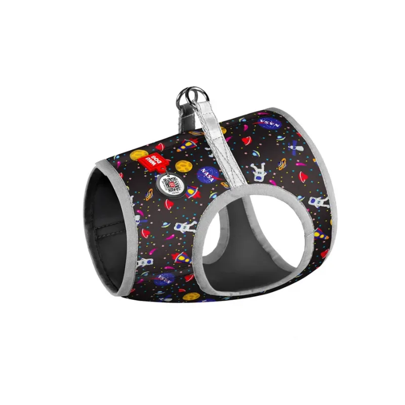 Шлея для собак м'яка «NASA», S1 WAUDOG Clothes Soft Harness NASA