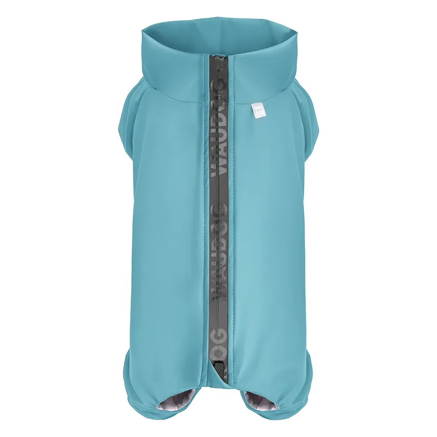 Дощовик для собак, водонепроникний, L55, блакитний WAUDOG Clothes Dog Raincoat