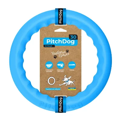 Кольцо для апортировки 30, голубой PitchDog Fetch Ring