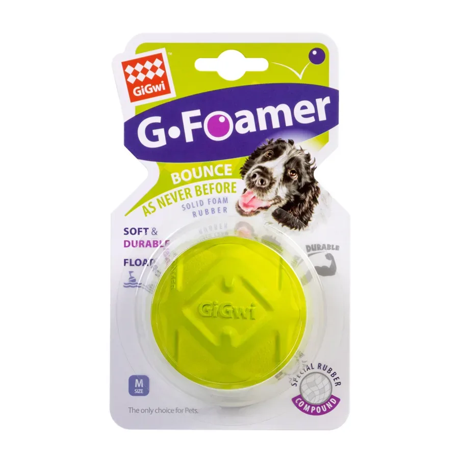 Игрушка для собак Мяч полнотелый, вспененная резина, 6,5 см GiGwi G-Foamer Ball Toy