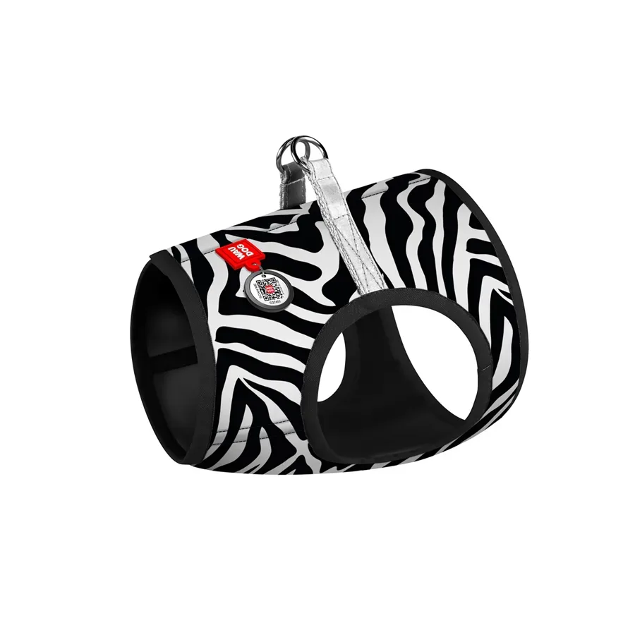 Шлея для собак м'яка «Зебра», XS2 WAUDOG Clothes Soft Harness Zebra