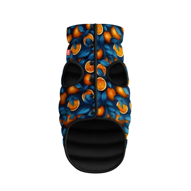 Курточка для собак «Апельсини», L55 WAUDOG Clothes Dog Jacket Oranges
