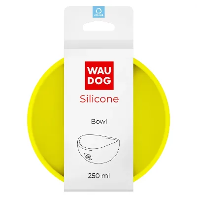 Миска, 250 мл, желтый WAUDOG Silicone Bowl