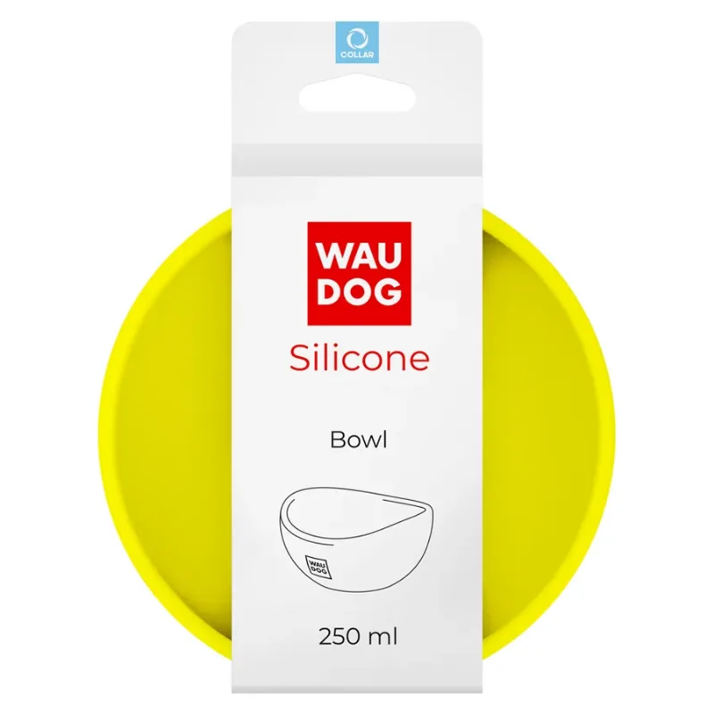 Миска, 250 мл, желтый WAUDOG Silicone Bowl
