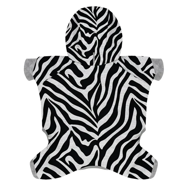 Комбінезон для собак, софтшелл «Зебра», S40 WAUDOG Clothes Dog Jumpsuit Zebra