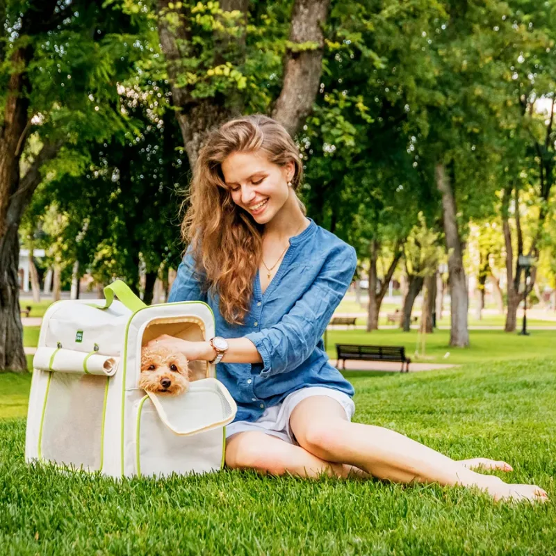 Рюкзак-переноска для котів та дрібних порід собак, 42*34*27 см, до 8 кг WAUDOG Relax Eco Pet Carrier