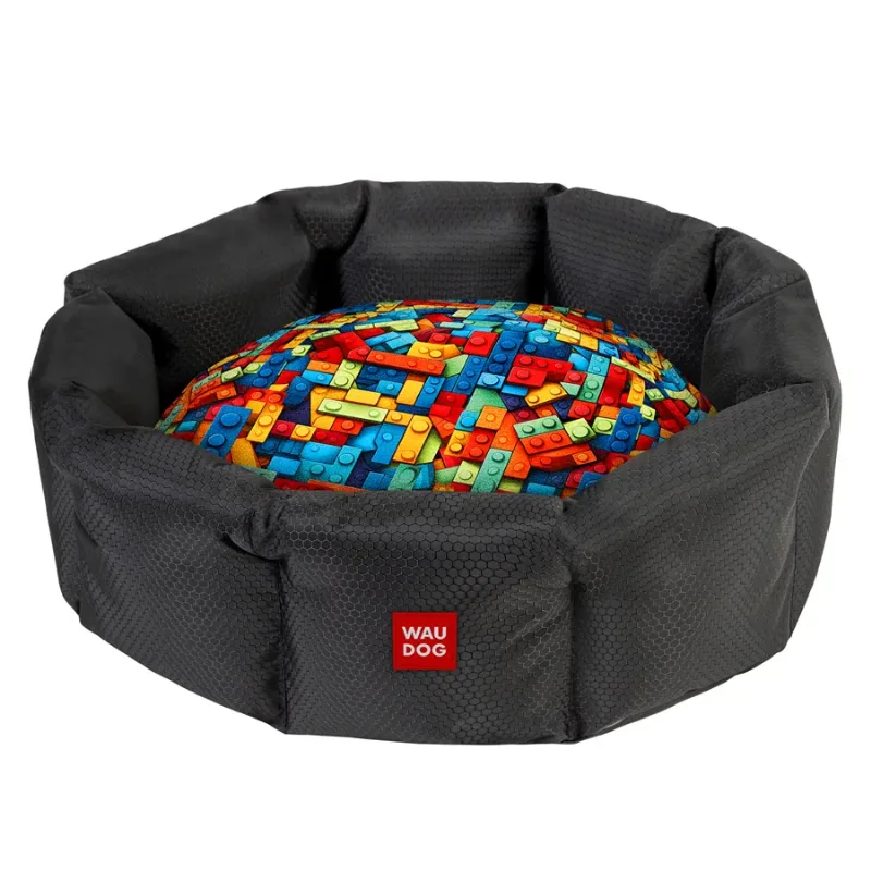 Лежанка для собак «Блоки», L WAUDOG Relax L Pet Bed with Cushion Blocks