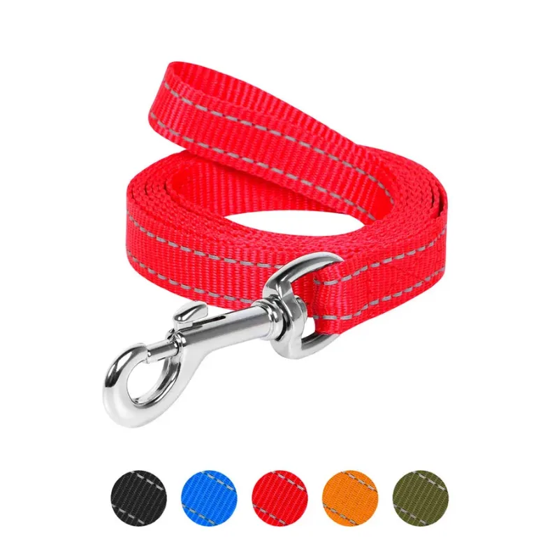 Поводок нейлоновый, 20 мм × 200 см, M, красный Dog Extreme Leash