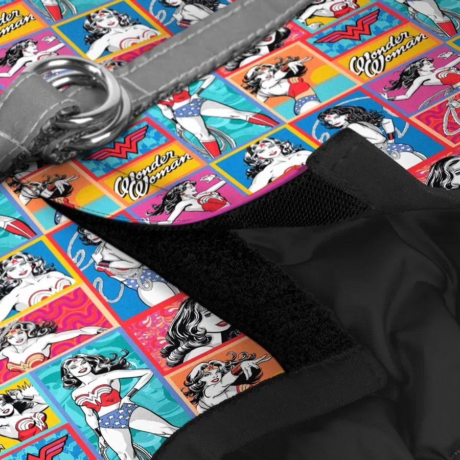Шлея для собак мягкая «Чудо-женщина комикс», XS2 WAUDOG Clothes Soft Harness Wonder Woman Comics