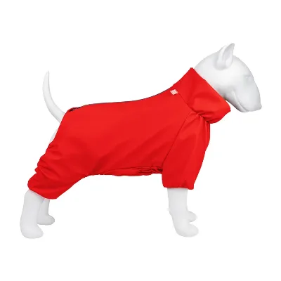 Дощовик для собак, водонепроникний, XS25, червоний WAUDOG Clothes Dog Raincoat