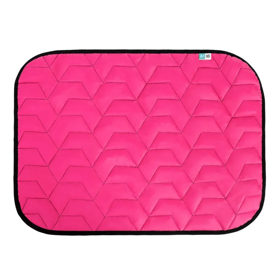 Підстилка для собак, 80*55 см, M, рожево-чорна AiryVest Pet Mat