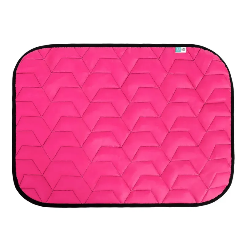 Підстилка для собак, 80*55 см, M, рожево-чорна AiryVest Pet Mat