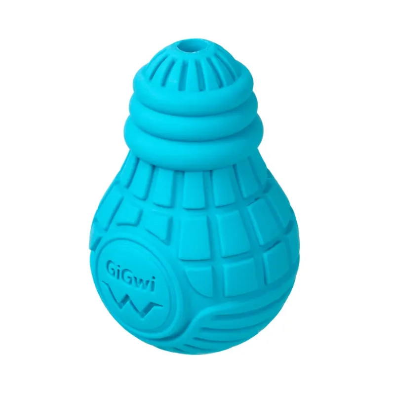 Іграшка для собак Лампочка гумова, гума, S, блакитна GiGwi Bulb Rubber Toy