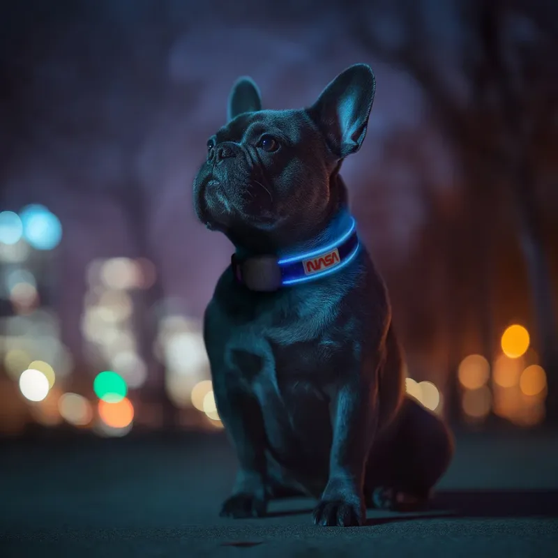 Нашийник для собак з підсвічуванням, NASA21, Type-C, S-M WAUDOG LED Collar
