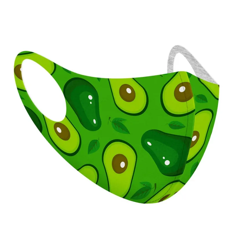 Маска захисна «Авокадо», XS WAUDOG Safety Face Mask Avocado