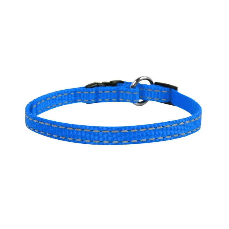 Ошейник нейлоновый регулируемый, XS, голубой Dog Extreme Collar