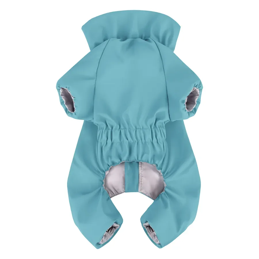 Дощовик для собак, водонепроникний, S32, блакитний WAUDOG Clothes Dog Raincoat