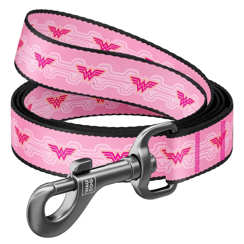 Повідець для собак нейлоновий «Чудо-жінка 1», M WAUDOG Nylon Leash Wonder Woman 1