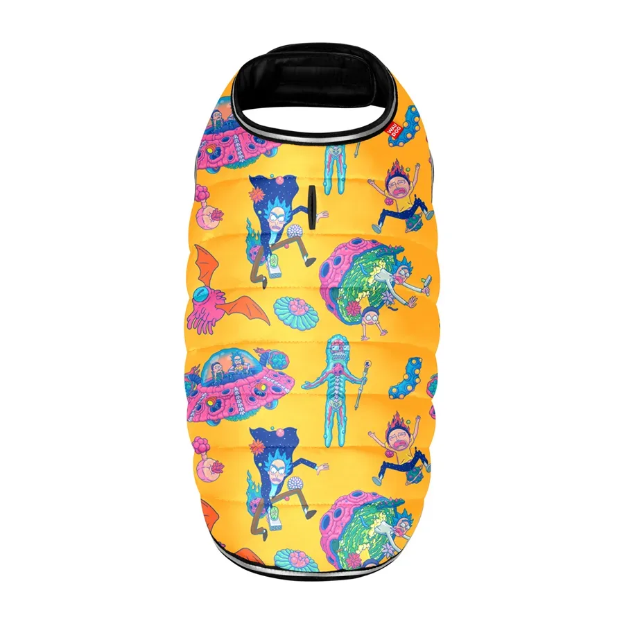 Курточка-накидка для собак «Рік та Морті 3», XL WAUDOG Clothes Dog Cape Jacket Rick and Morty 3