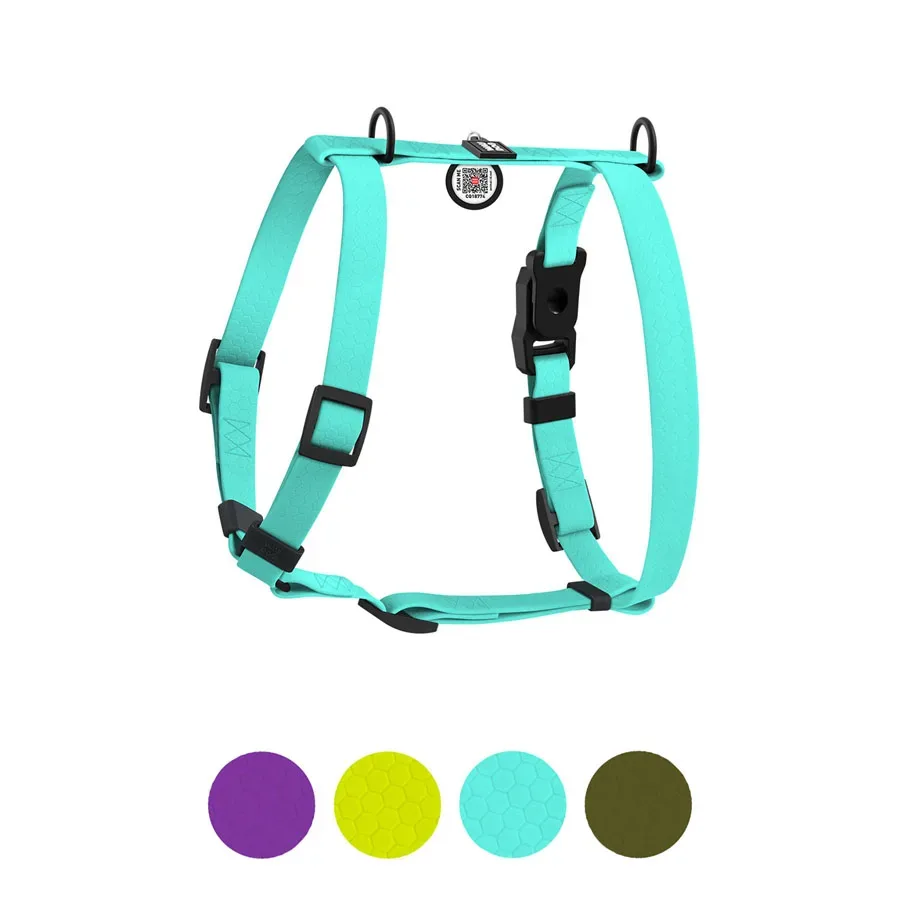 Шлея для собак водостійка анатомічна Н-подібна, S, тіффані WAUDOG Magnet Harness