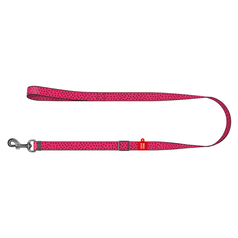 Повідець для собак нейлоновий, регульований «Кавун», S WAUDOG Nylon Leash Watermelon