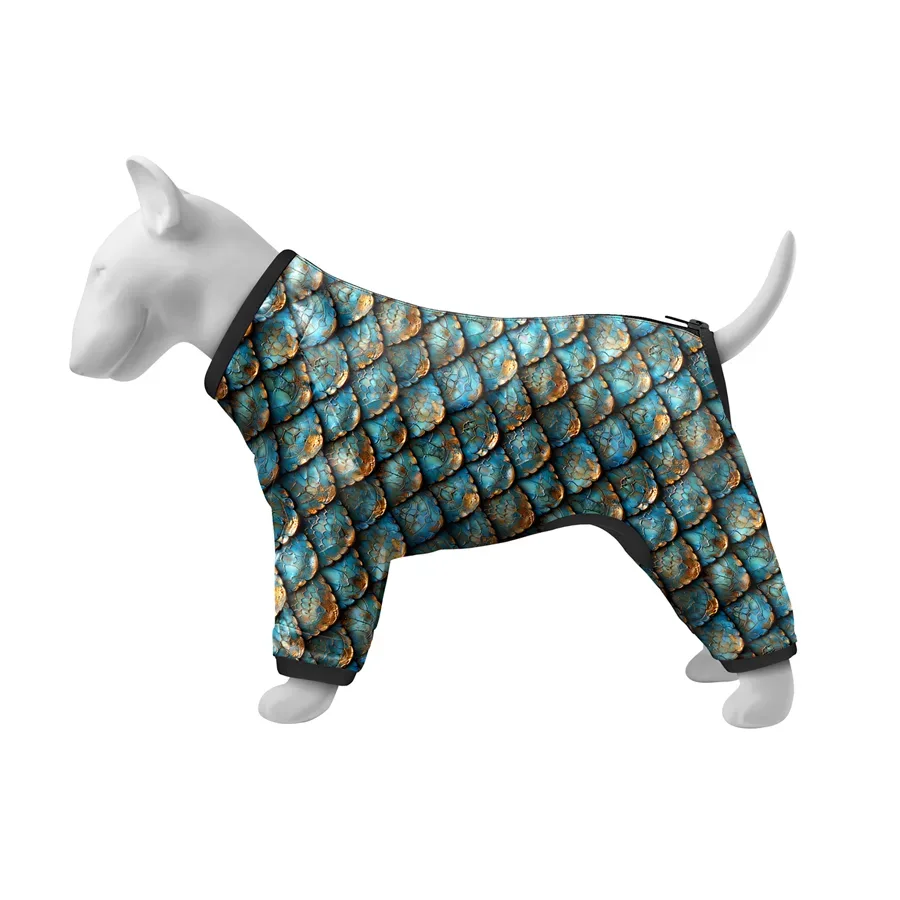 Вітровка для собак «Луска», L55 WAUDOG Clothes Dog Windbreaker Scales