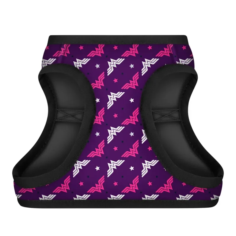 Шлея для собак мягкая «Чудо-женщина фиолет», XS2 WAUDOG Clothes Soft Harness Wonder Woman Violet