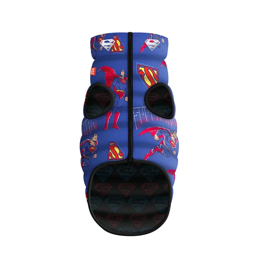 Курточка для собак двусторонняя «Сила Супермена», XS22 WAUDOG Clothes Dog Jacket Superman Power