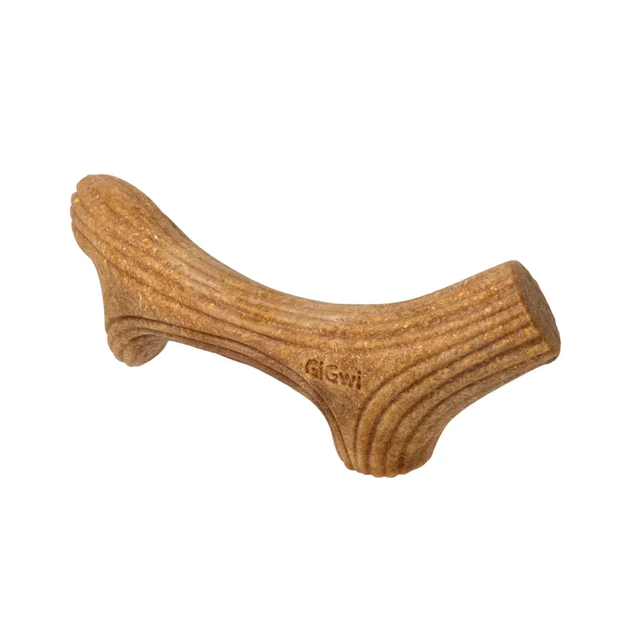 Игрушка для собак Рог жевательный, дерево, полимер, S GiGwi Wooden Antler Horn Toy