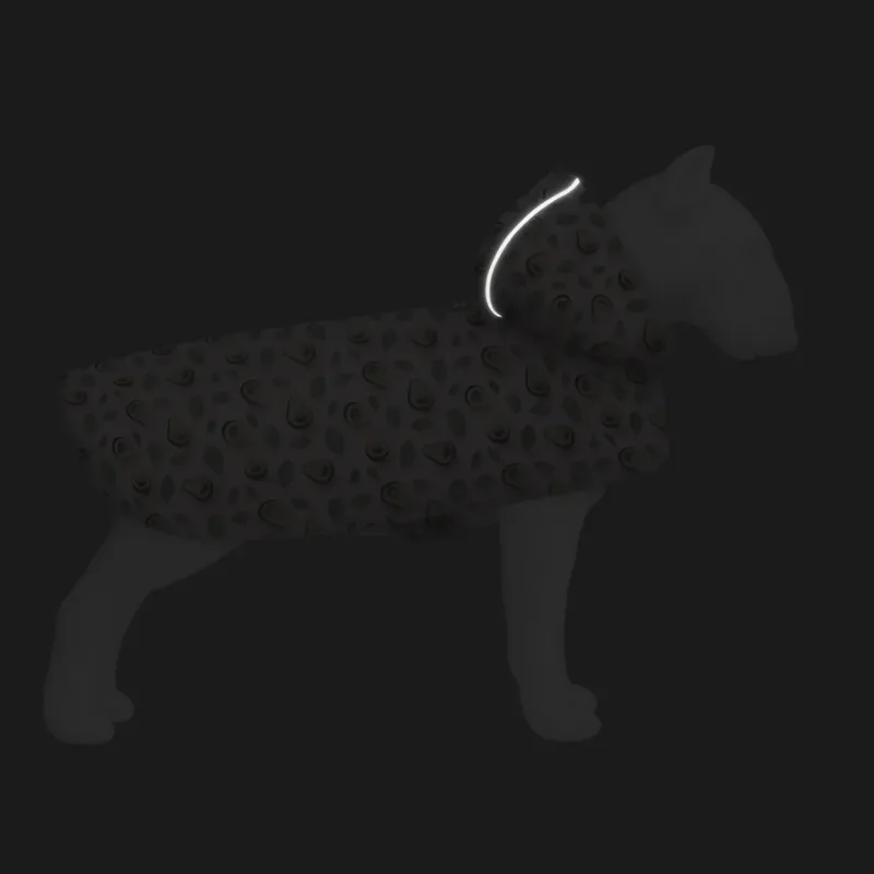 Дощовик-накидка з капюшоном для собак «Авокадо на рожевому», S WAUDOG Clothes Dog Raincoat Avocado on Pink