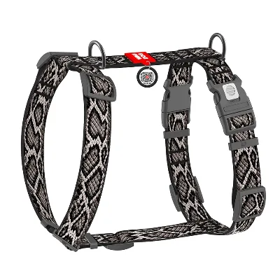 Шлея для собак анатомічна H-подібна «Змія», XL WAUDOG Nylon Harness Snake