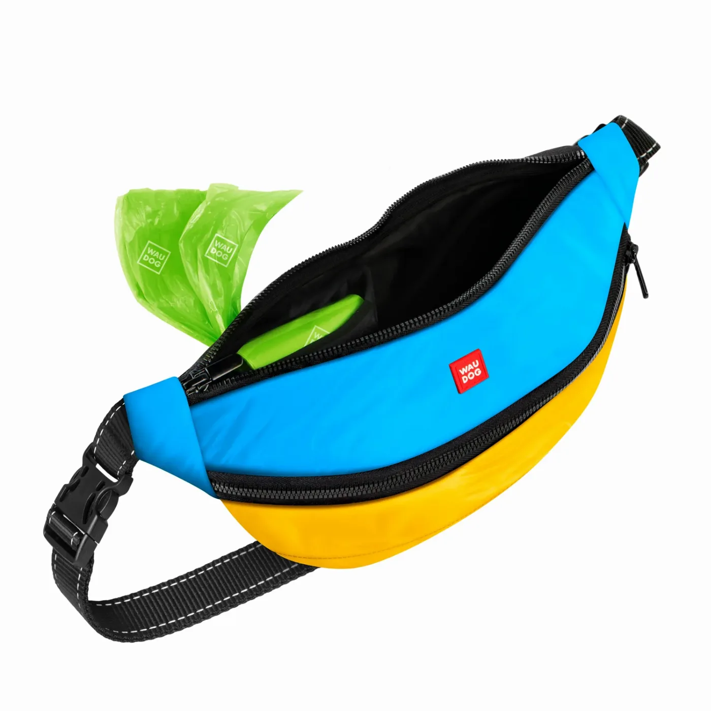 Поясная сумка-бананка, "Colors of freedom", размер 33*17*10 см WAUDOG Family Waist Bag