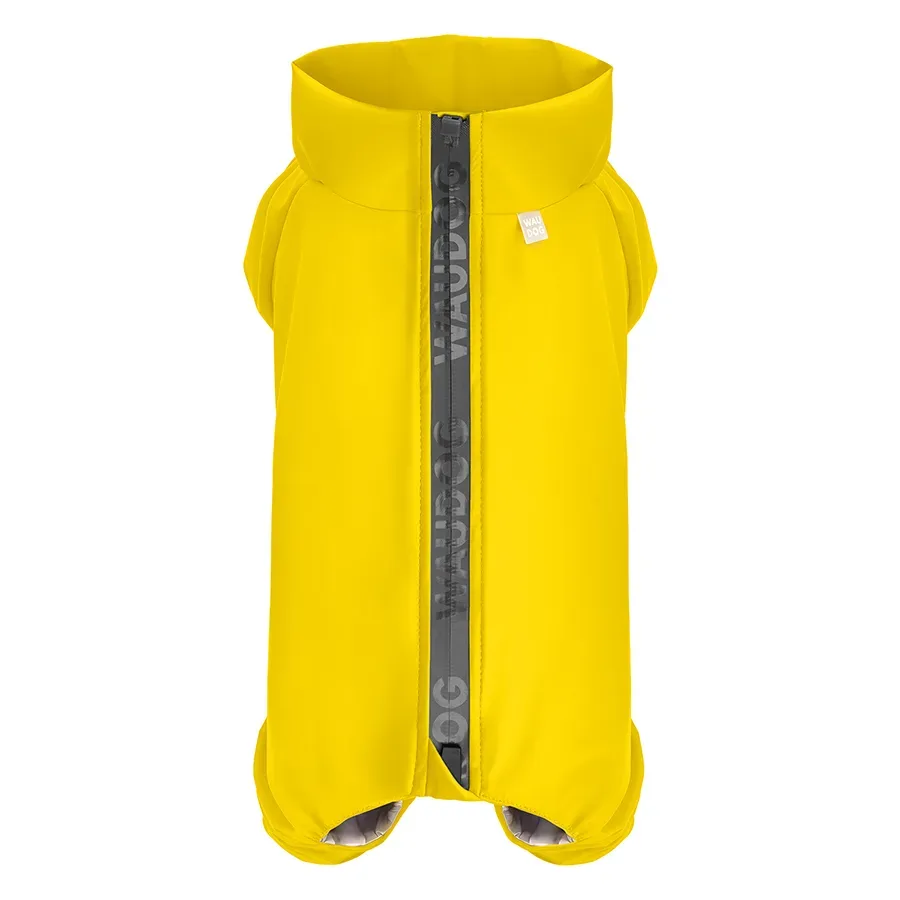 Дощовик для собак, водонепроникний, S32, жовтий WAUDOG Clothes Dog Raincoat