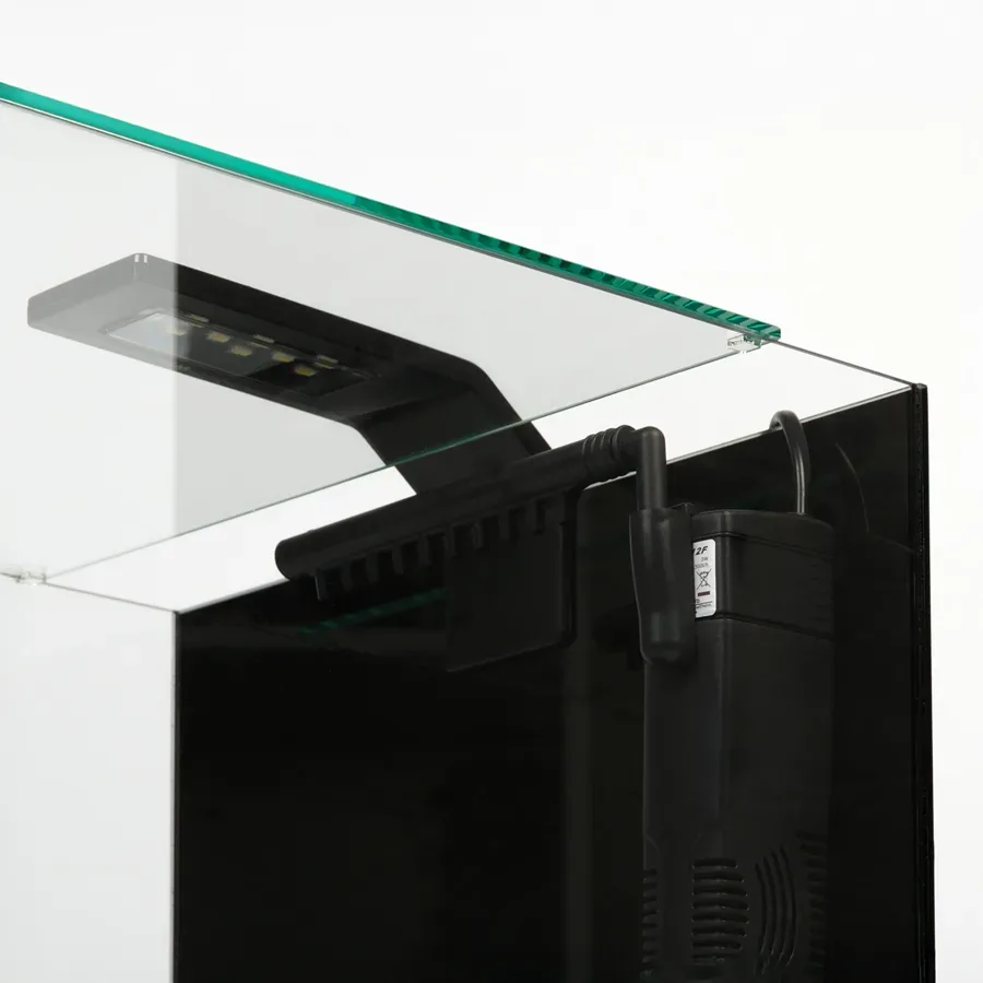 Акваріумний набір BlackCube 30 літрів, з чорною задньою стінкою, 31х31х31 см, скло 4 мм AquaLighter BlackCube Aquarium Kit