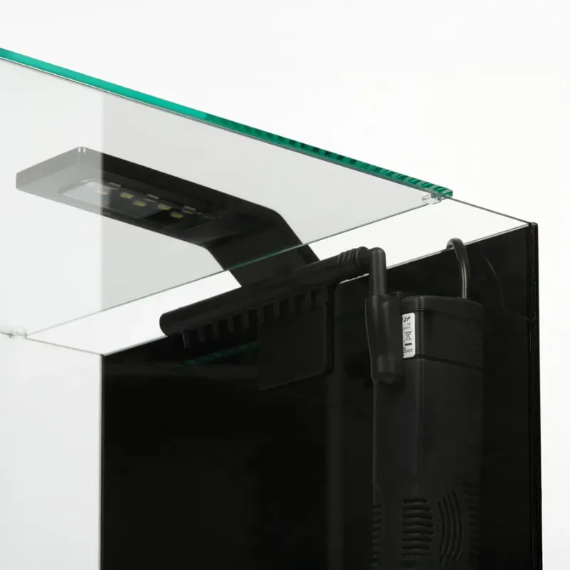 Акваріумний набір BlackCube 30 літрів, з чорною задньою стінкою, 31х31х31 см, скло 4 мм AquaLighter BlackCube Aquarium Kit
