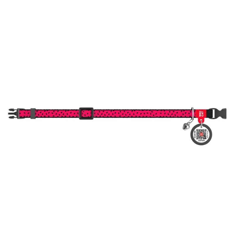Нашийник для котів нейлоновий «Кавун», XS WAUCAT Nylon Collar Watermelon
