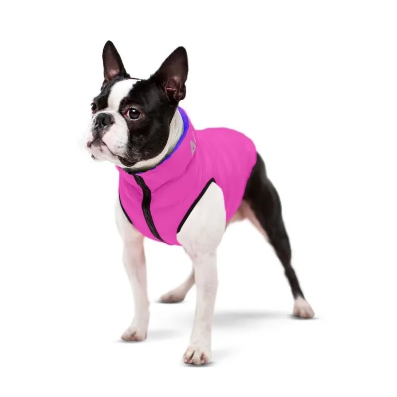 Курточка для собак двостороння, XS30, рожево-фіолетова AiryVest Dog Jacket
