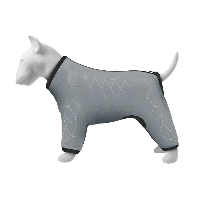 Вітровка для собак світловідбивна, L50 WAUDOG Clothes Dog Windbreaker