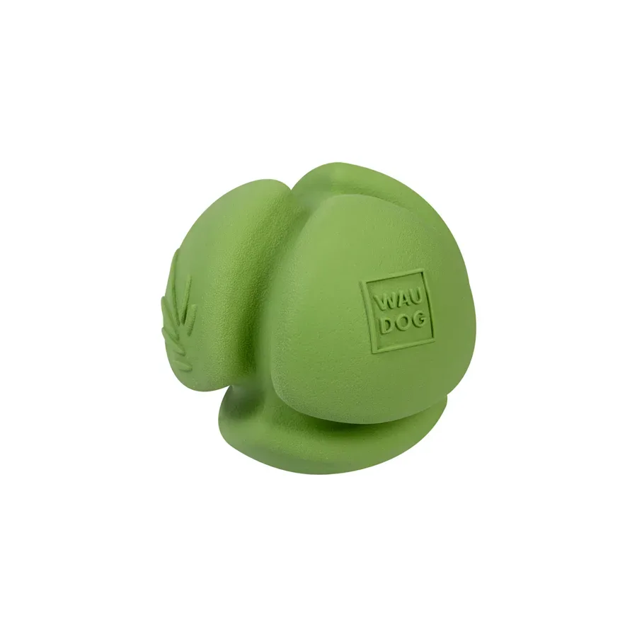Игрушка для собак Мяч, биоразлагаемая резина, 7 см, зеленая WAUDOG Fun Natural Ball Toy