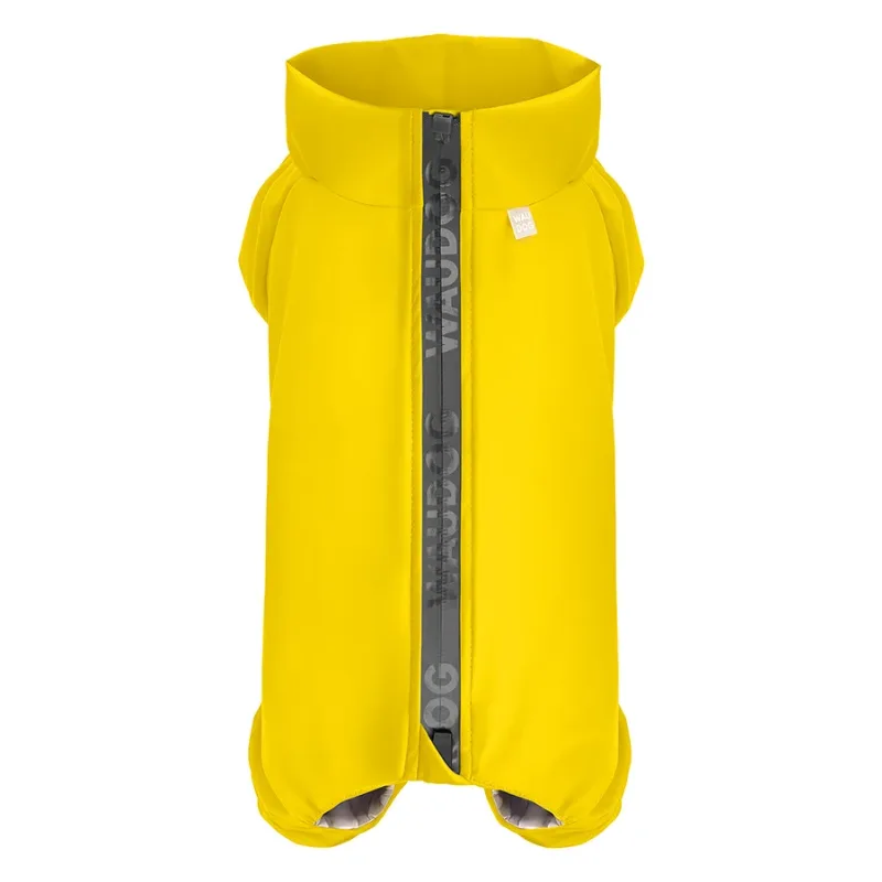 Дождевик для собак, водонепроницаемый, XS30, желтый WAUDOG Clothes Dog Raincoat