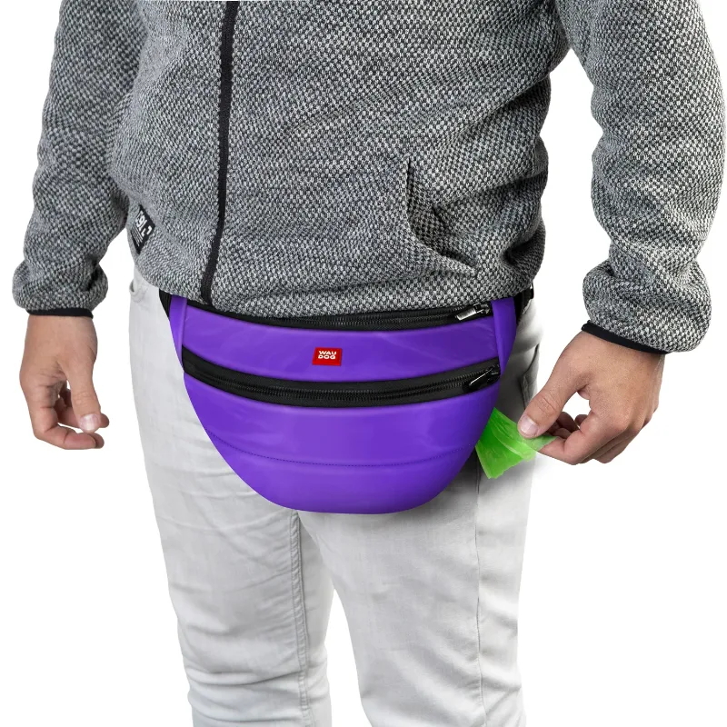 Поясная сумка-бананка, размер 33*17*10 см, фиолетовый WAUDOG Family Waist Bag