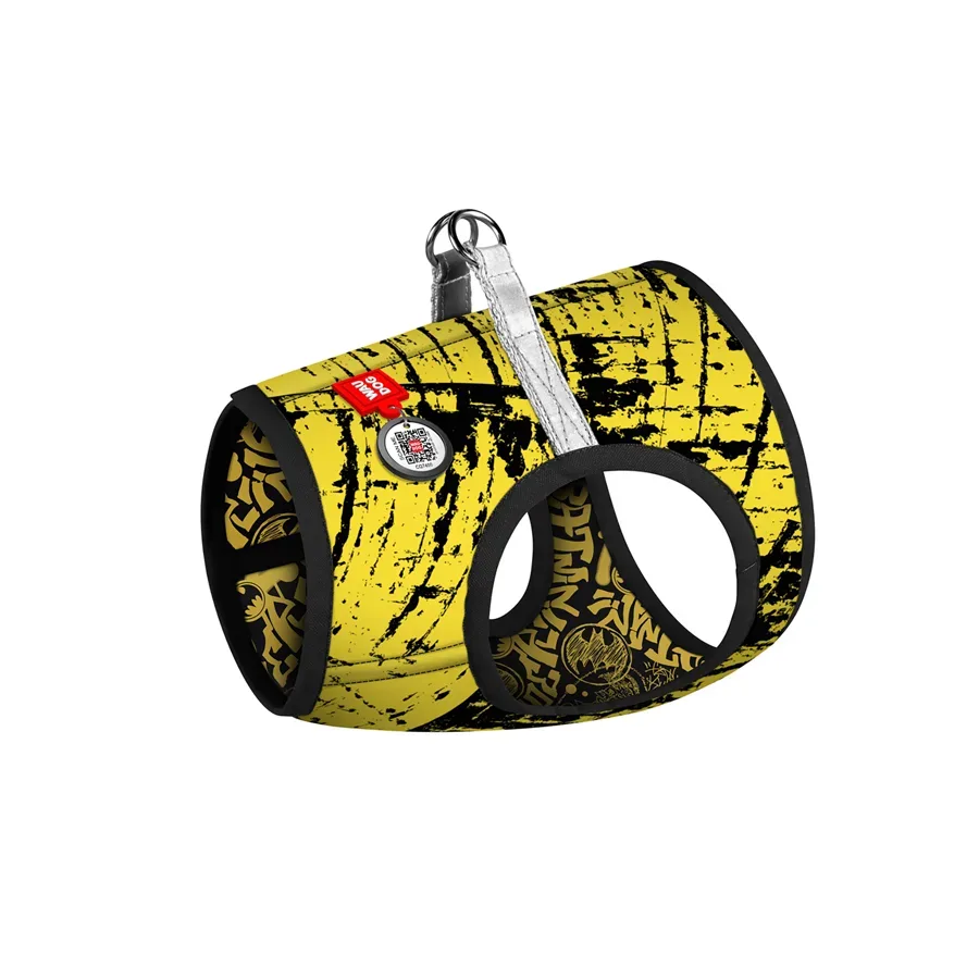 Шлея для собак м'яка «Бетмен ескіз», S2 WAUDOG Clothes Soft Harness Batman Sketch