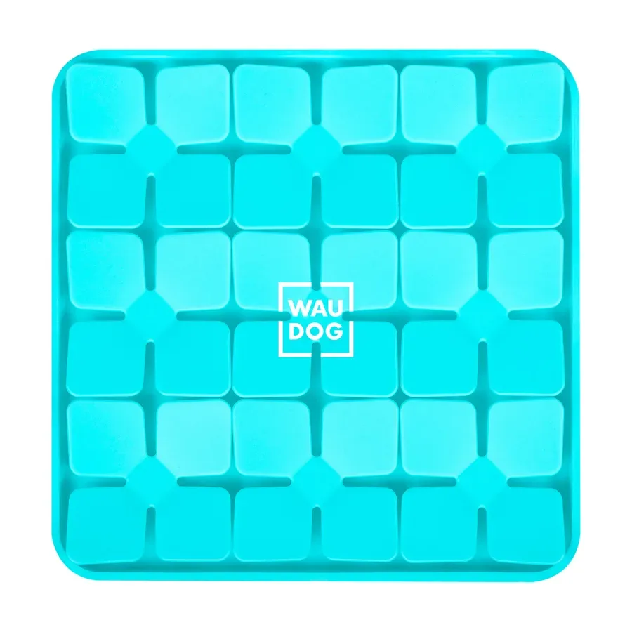 Килимок для пошуку корму, 205х205х17 мм, блакитний WAUDOG Silicone Snuffle Mat