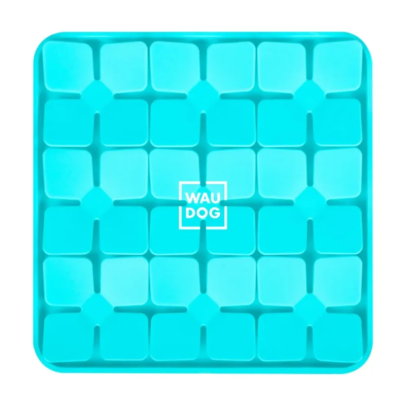 Килимок для пошуку корму, 205х205х17 мм, блакитний WAUDOG Silicone Snuffle Mat