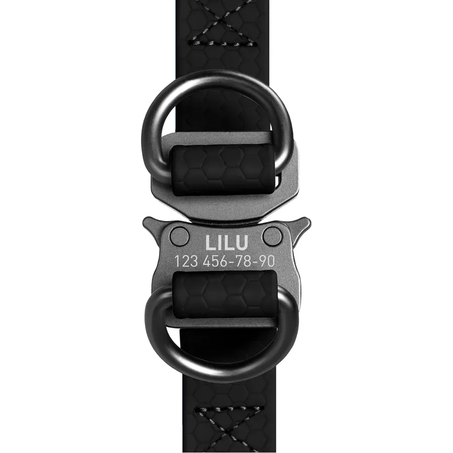 Шлея для собак водостійка, L, чорний WAUDOG Waterproof Harness