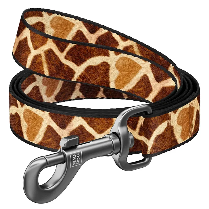 Повідець для собак нейлоновий «Жираф», 20 мм × 122 см, M WAUDOG Nylon Leash Giraffe