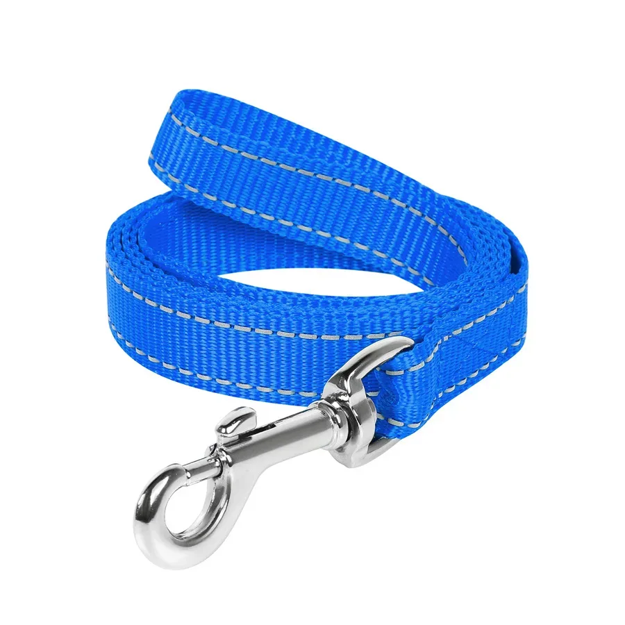 Поводок нейлоновый, 25 мм × 150 см, L, голубой Dog Extreme Leash